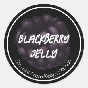 Zelfgemaakte Jam Business Braambessen Gelei Jam Et Ronde Sticker
