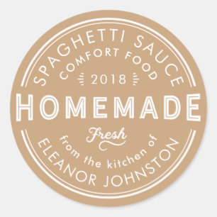 Zelfgemaakte Jam / Jelly / Sauzen Keuken Label