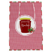 Zelfgemaakte Jam Label Sticker bewerkbaar Medium Cadeauzakje (Achterkant)