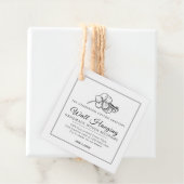 Zelfgemaakte katoenen macrame muur opknoping produ bedankjes labels (In situ)