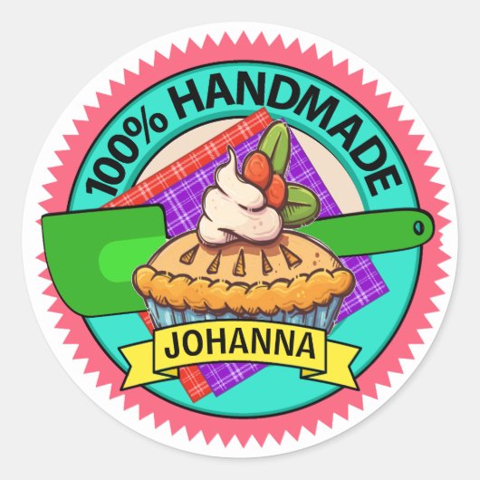 Zelfgemaakte keuken bakken Sticker (Voorkant)