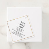 Zelfgemaakte kleine vierkante hanglabels bedankjes labels (In situ)