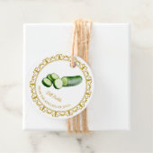  zelfgemaakte komkommer Dill Pickle Hang Label (In situ)