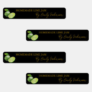 Zelfgemaakte Lime Jam Dune Label