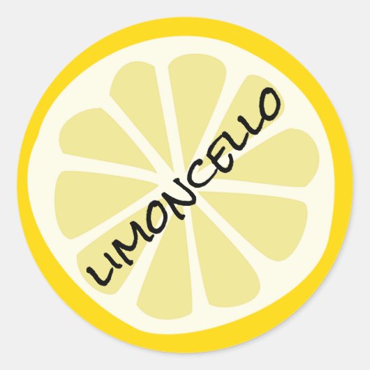 Zelfgemaakte Limoncello Mason Jar Ronde Sticker (Voorkant)