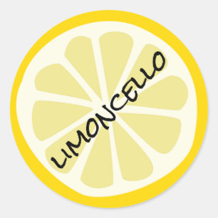 Zelfgemaakte Limoncello Mason Jar Ronde Sticker
