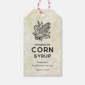  zelfgemaakte maïs siroop pantry label cadeaulabel (Voorkant)