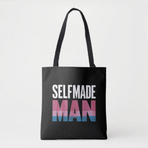 Zelfgemaakte man Transgender Trans Pride-vlag Tran Draagtas