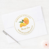 Zelfgemaakte Mango Jam Label | Wit (Envelop)