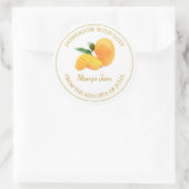 Zelfgemaakte Mango Jam Label | Wit (Tas)