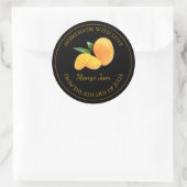 Zelfgemaakte Mango Jam Label | Zwart (Tas)