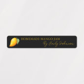 Zelfgemaakte Mango Jam Thin Label (Design 1)