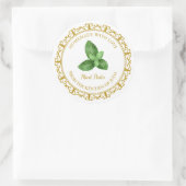  Zelfgemaakte Mint Pesto Label L Wit (Tas)