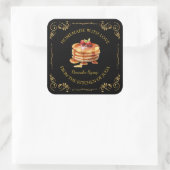  zelfgemaakte pannenkoekensiroop vierkant label (Tas)