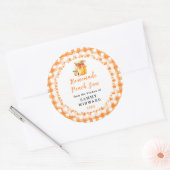 Zelfgemaakte Peach Jam Canning Label (Envelop)