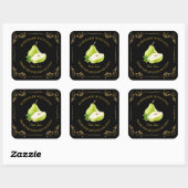 Zelfgemaakte Pear Jam Square Label (Vel)