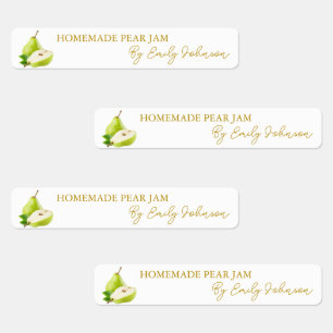 Zelfgemaakte Pear Jam Thin Label