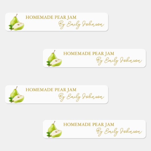 Zelfgemaakte Pear Jam Thin Label (Groep)