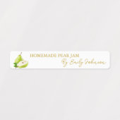 Zelfgemaakte Pear Jam Thin Label (Design 1)