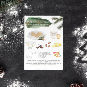 Zelfgemaakte Pecan Pralines Recept Vakantie Briefkaart