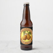 zelfgemaakte peer cider Sjabloon Bier Etiket (Voorkant)
