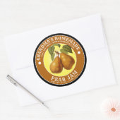  zelfgemaakte peer jam Sjabloon Ronde Sticker (Envelop)