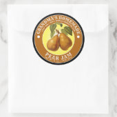  zelfgemaakte peer jam Sjabloon Ronde Sticker (Tas)