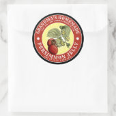  Zelfgemaakte Persimmon Jelly Sjabloon Ronde Sticker (Tas)