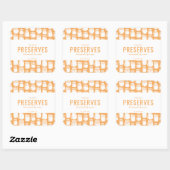 Zelfgemaakte Perzikjam Sticker (Vel)