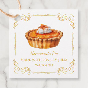  Zelfgemaakte Pie Square Hang Label