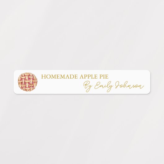 Zelfgemaakte Pie Thin Label (Design 2)