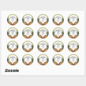 Zelfgemaakte Pineapple jam conserveringslabel Ronde Sticker (Vel)