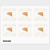 zelfgemaakte Pizza Square Label (Vel)