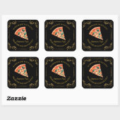 zelfgemaakte Pizza Square Label (Vel)