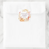 Zelfgemaakte Pompoen Kruiden Waterverf Blad Label (Tas)