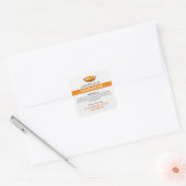 Zelfgemaakte Pompoentaart Label | Herfst Bakken St (Envelop)