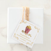 zelfgemaakte Popcorn Square Hang Label (In situ)