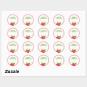 Zelfgemaakte Raspberry Jam Inblikken Sticker (Vel)