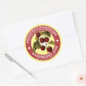 Zelfgemaakte Raspberry Jam Label Sjabloon (Envelop)