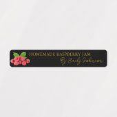 Zelfgemaakte Raspberry Jam Thin Label (Design 2)