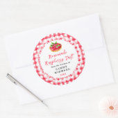 Zelfgemaakte Raspberry Tart Food Label (Envelop)