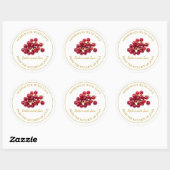 Zelfgemaakte Redcurrant Jam Label | Wit (Vel)