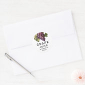 Zelfgemaakte rode druiven jam label (Envelop)