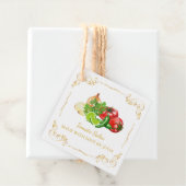  zelfgemaakte Salsa Square Hang Label (In situ)