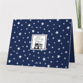 Zelfgemaakte Spaceman Astronaut Kosmische Vaderdag Kaart (Achterkant)