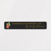Zelfgemaakte Strawberry Jam Thin Label (Design 1)