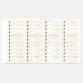 Zelfgemaakte Strawberry Jam Thin Label (Vel)