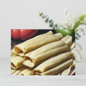 zelfgemaakte tamales kaart (Staand voorkant)