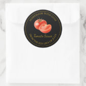 Zelfgemaakte tomatensaus Label | Zwart (Tas)