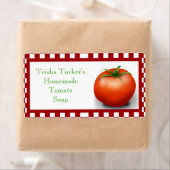 Zelfgemaakte tomatensoep Label (Insitu)
